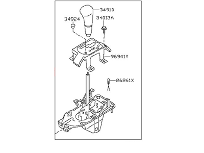 Nissan 34901-ZB102 Transmission Control Device Assembly