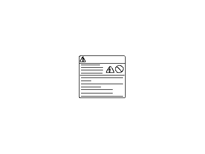 Infiniti 993B1-3NF1A Label-Caution, Service Disconnect Switch