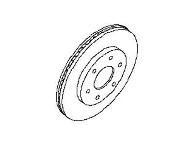 Nissan 40206-9FF0B Rotor Disc Brake Front