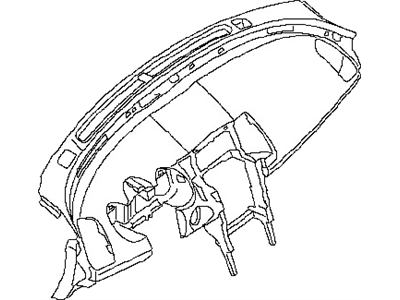 Nissan 68200-1JA2A Panel & Pad Assy-Instrument