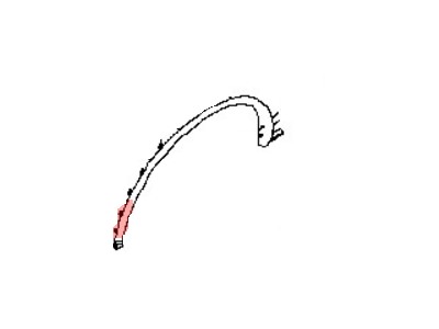 Nissan 76853-5AA0A Mudguard-Center, Front LH