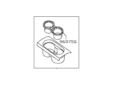 Nissan 96931-1LA3B FINISHER Console