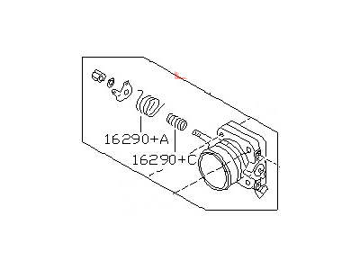 Nissan 16118-40P04 Throttle Body