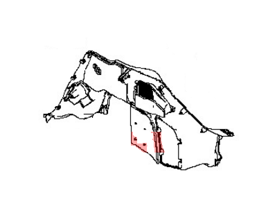 Nissan 84951-3VY0A Finisher-Luggage Side, Lower LH