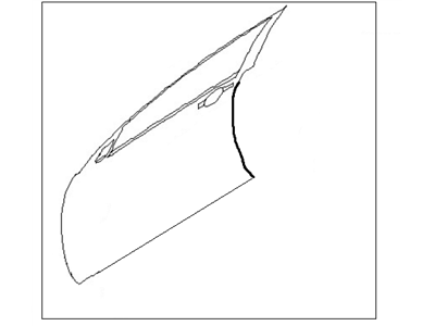Nissan 80153-CD030 Panel-Front Door, Outer LH