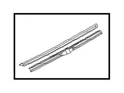 Nissan B6360-H2300 Rear Windshield Wiper Blade Assembly