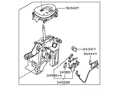 Nissan 34901-1KF6D Transmission Control Device Assembly