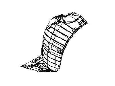 Nissan 63844-1EA0A Protector-Front Fender, Front RH