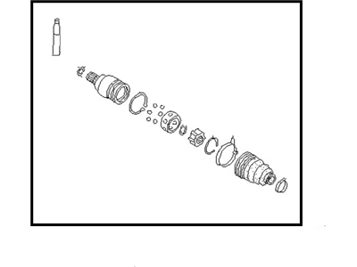 Nissan 39711-70A26 Repair-Kt Joint Inner LH Front