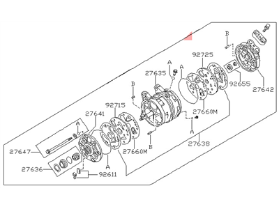 Nissan 92610-85E12 Compressor Unit