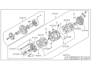 Nissan 92600-96E01 Compressor Cooler