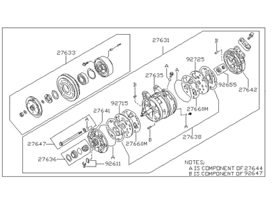 Nissan 92600-7E002 Compressor Cooler