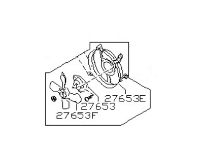 Nissan 92120-37M00 Motor Fan Cond