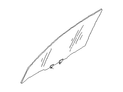 Nissan 80301-0M022 Glass Assembly-Door Window, LH