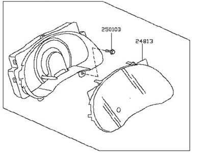 Nissan 24810-9KK0D Speedometer Instrument Cluster