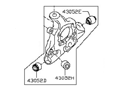Nissan 43019-1AA0A Housing-Rear Axle, LH