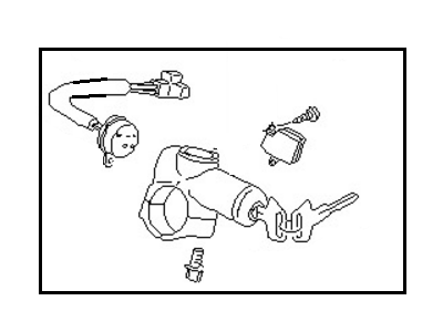 Nissan D8700-40F65 Lock Assembly-Steering