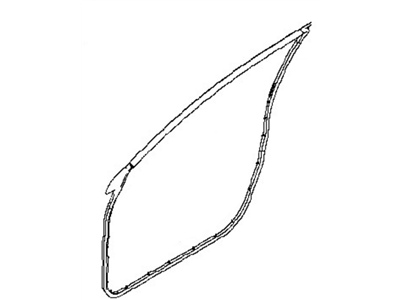 Nissan 80831-3SG0A Weatherstrip-Front Door, LH