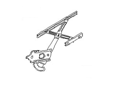 Nissan 80700-11A00 Regulator Door Window Rh