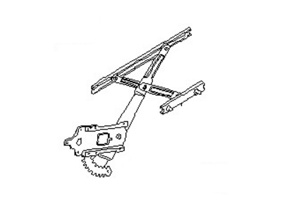 Infiniti 80720-7S000 Front Door Window Regulator Assembly, Right