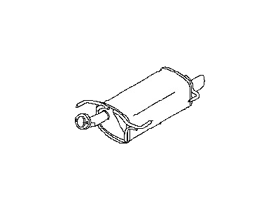 Nissan 20100-1KD6E Exhaust, Main Muffler Assembly