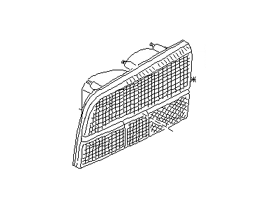 Nissan 26551-D1600 Lens & Rim Assembly