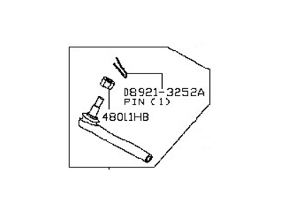Nissan D8520-JF00B Socket Kit-Tie Rod, Outer