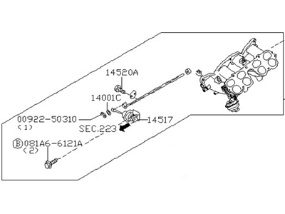 Infiniti 14001-7J500 Manifold Assy-Intake