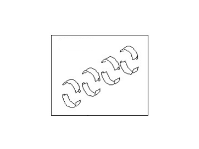 Infiniti A2208-JK20A Bearing Set-Crankshaft