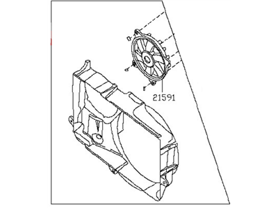 Nissan 21476-1PD0A SHROUD-Upper