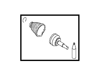 Nissan 39241-8J126 Repair Kit-Dust Boot, Outer