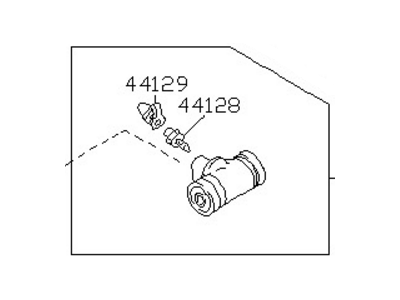 Nissan 44100-4M410 Cylinder Assy-Rear Wheel