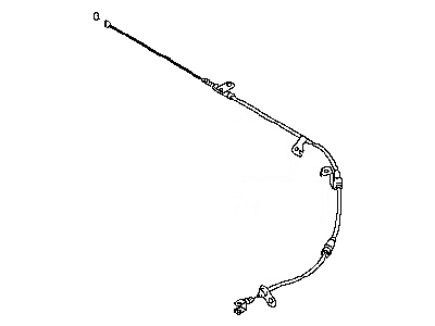 Nissan 36531-ZR00A Cable Assy-Brake, Rear LH