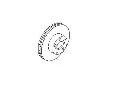Nissan 43206-68F00 Rotor Brake
