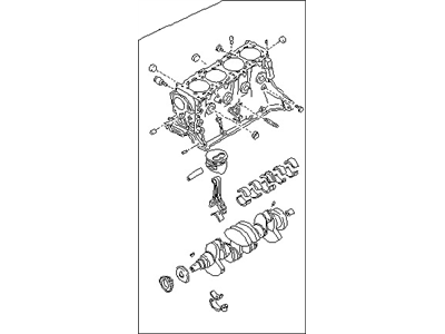 Nissan 10103-5NA0A ENGINE-SHORT