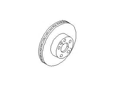 Nissan 43206-8H702 Rotor-Disc Brake, Rear