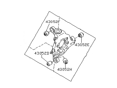 Infiniti 43019-AL500 Housing Assy-Rear Axle, LH