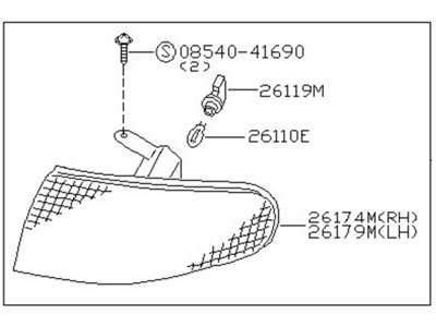 Nissan 26130-D3300 Lamp Clearance
