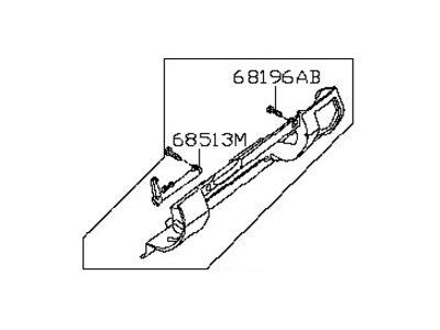 Nissan 68108-EA000 Panel-Instrument Lower, Assist