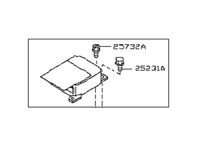 Nissan K8820-EV00A Sensor-Side Air Bag Center