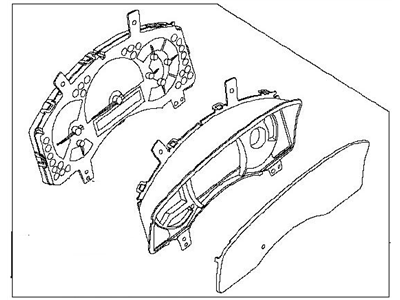 Nissan 24810-7S004 Instrument Cluster Speedometer