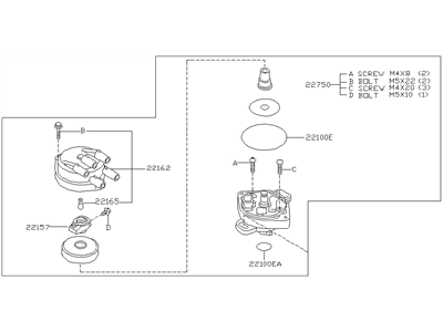 Nissan 22100-1E420RE REMAN Distributor Assembly