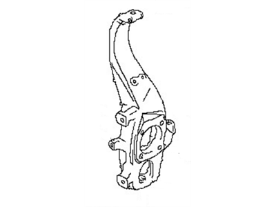 Nissan 40015-JF00A Spindle-KNUCKLE, LH