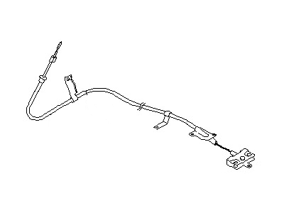 Nissan 36402-CA00A Cable Assy-Parking Brake, Front