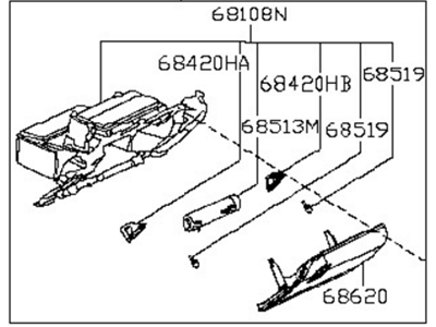 Nissan 68500-9N00A Box-Glove