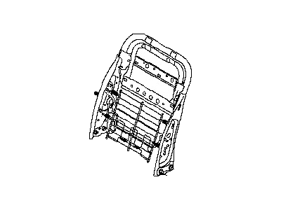 Nissan 87601-F4300 Frame Assembly-Front Seat Back