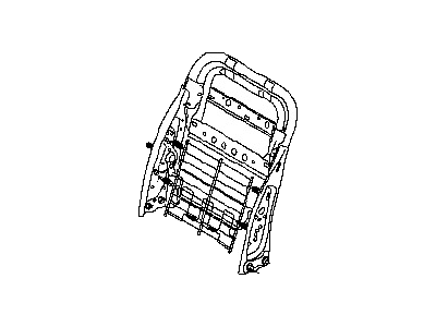 Nissan 87651-ZC000 Frame Assembly-Front Seat Back