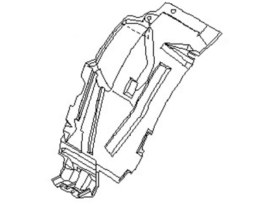 Nissan 63844-CA000 Protector-Front Fender, Front RH