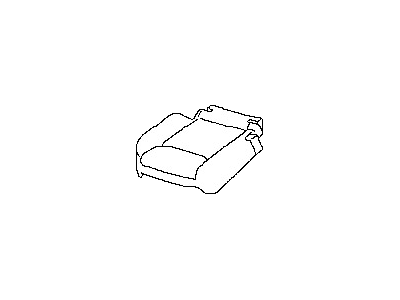 Nissan 88320-6FK0A Trim Assy-2nd Seat Cushion, RH