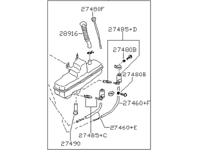 Nissan 28910-44P00 Tank Assy-Windshield Washer